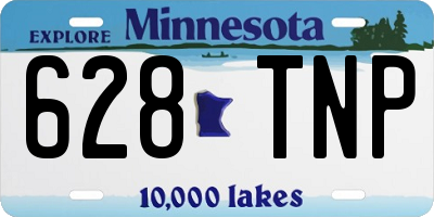 MN license plate 628TNP