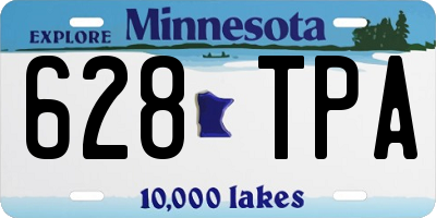 MN license plate 628TPA
