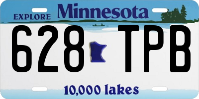 MN license plate 628TPB