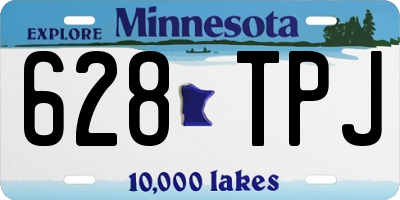 MN license plate 628TPJ