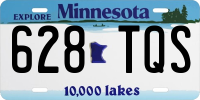 MN license plate 628TQS