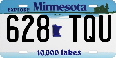 MN license plate 628TQU