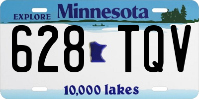 MN license plate 628TQV
