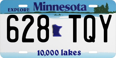 MN license plate 628TQY