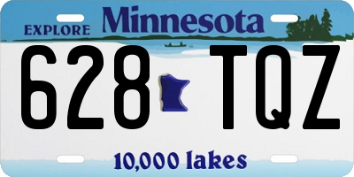 MN license plate 628TQZ