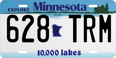 MN license plate 628TRM