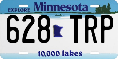 MN license plate 628TRP