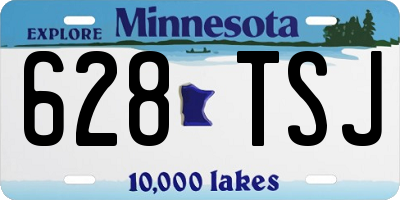 MN license plate 628TSJ