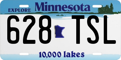 MN license plate 628TSL