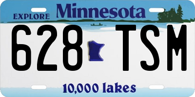 MN license plate 628TSM