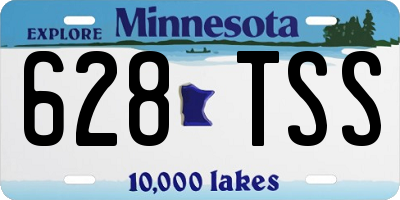 MN license plate 628TSS