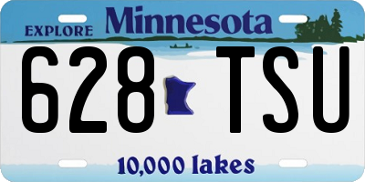 MN license plate 628TSU