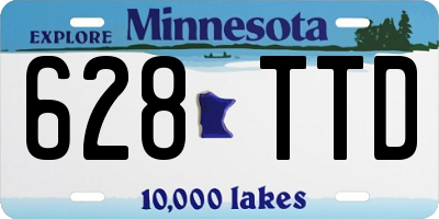 MN license plate 628TTD