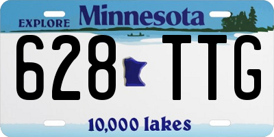MN license plate 628TTG