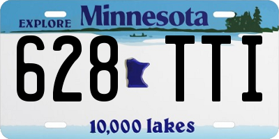 MN license plate 628TTI