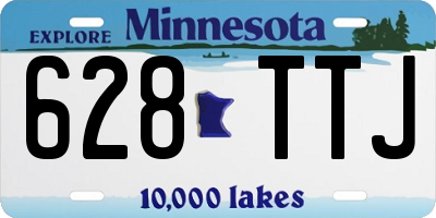 MN license plate 628TTJ