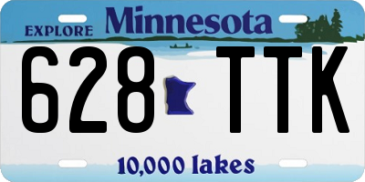 MN license plate 628TTK