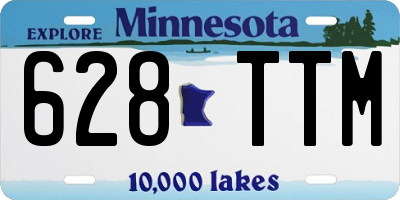 MN license plate 628TTM