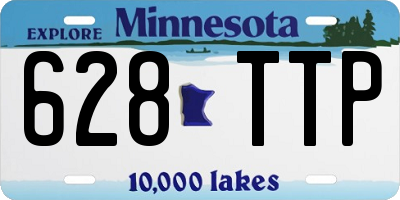 MN license plate 628TTP