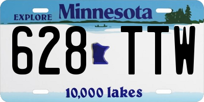 MN license plate 628TTW