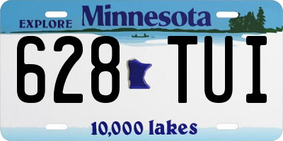 MN license plate 628TUI