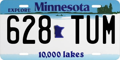 MN license plate 628TUM