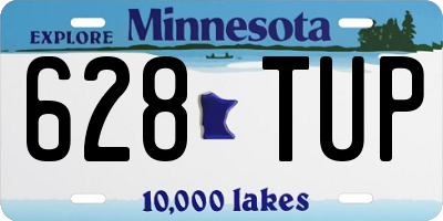MN license plate 628TUP