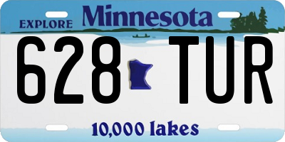 MN license plate 628TUR