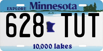 MN license plate 628TUT