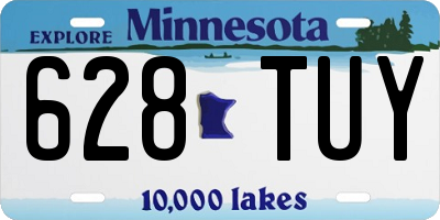 MN license plate 628TUY