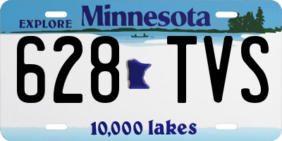 MN license plate 628TVS