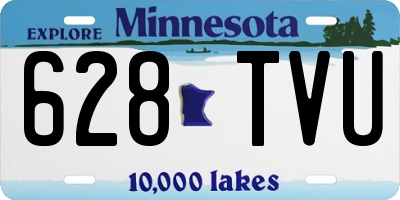 MN license plate 628TVU