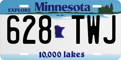 MN license plate 628TWJ