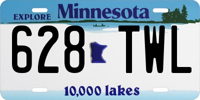 MN license plate 628TWL