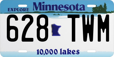 MN license plate 628TWM