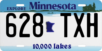 MN license plate 628TXH
