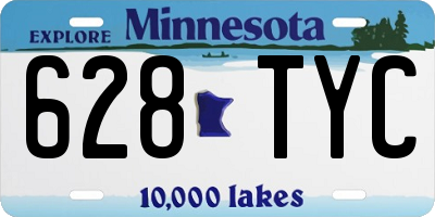 MN license plate 628TYC