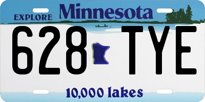 MN license plate 628TYE