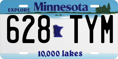 MN license plate 628TYM