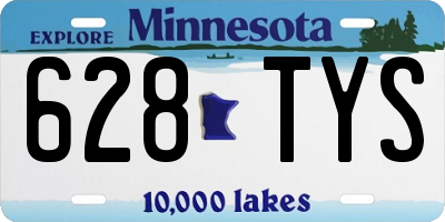 MN license plate 628TYS
