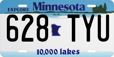 MN license plate 628TYU