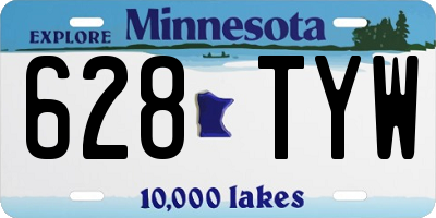 MN license plate 628TYW