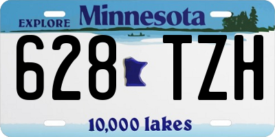 MN license plate 628TZH