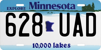 MN license plate 628UAD