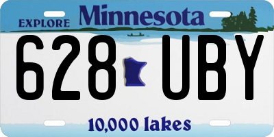MN license plate 628UBY