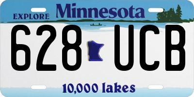 MN license plate 628UCB