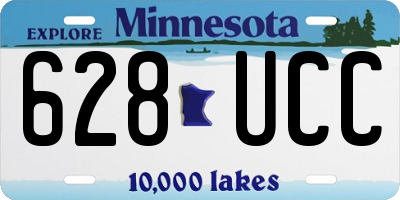 MN license plate 628UCC