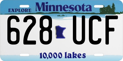 MN license plate 628UCF