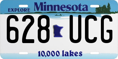 MN license plate 628UCG