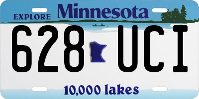 MN license plate 628UCI